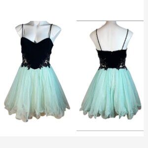Blondie nites mint green and black princess fairytale ballerina dress fairycore